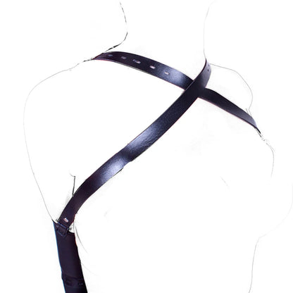 BDSM Sex Bondage Arm Binder, Detrás de la espalda, Camisa de fuerza, SM Leather Arm Binder Restraint, Guante de esclavo con cerradura y correa de hombro