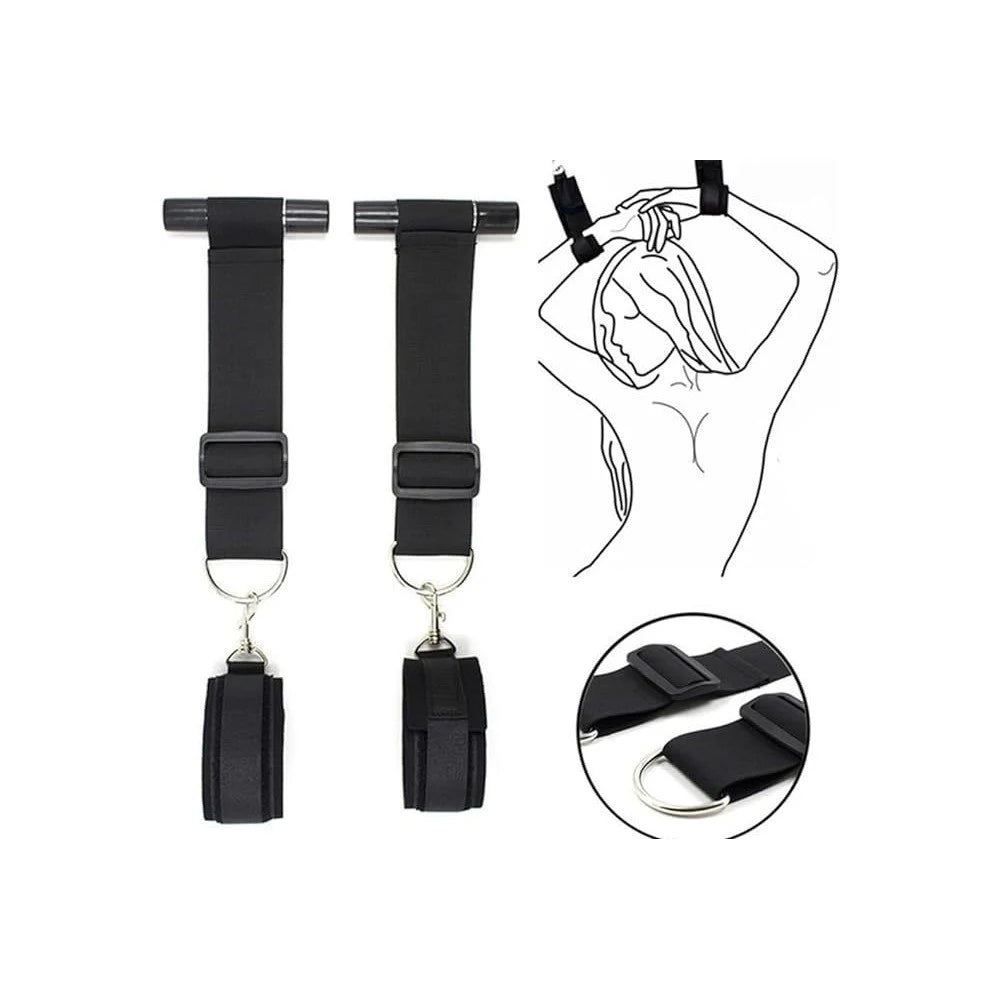 SM BDSM Swing with Handcuffs - Couples Bondage Restraint Kit for Adults Role Play