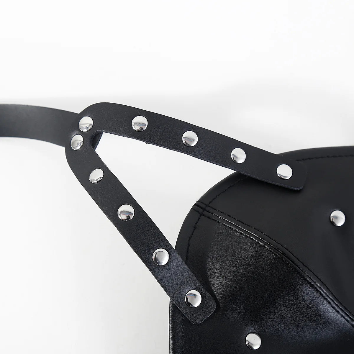 Máscara de cuero con capucha para SM, arnés de bondage BDSM, mordaza, máscara con bola, mordaza para la boca, fetiche erótico, restricción de esclavos, juguetes sexuales para parejas.