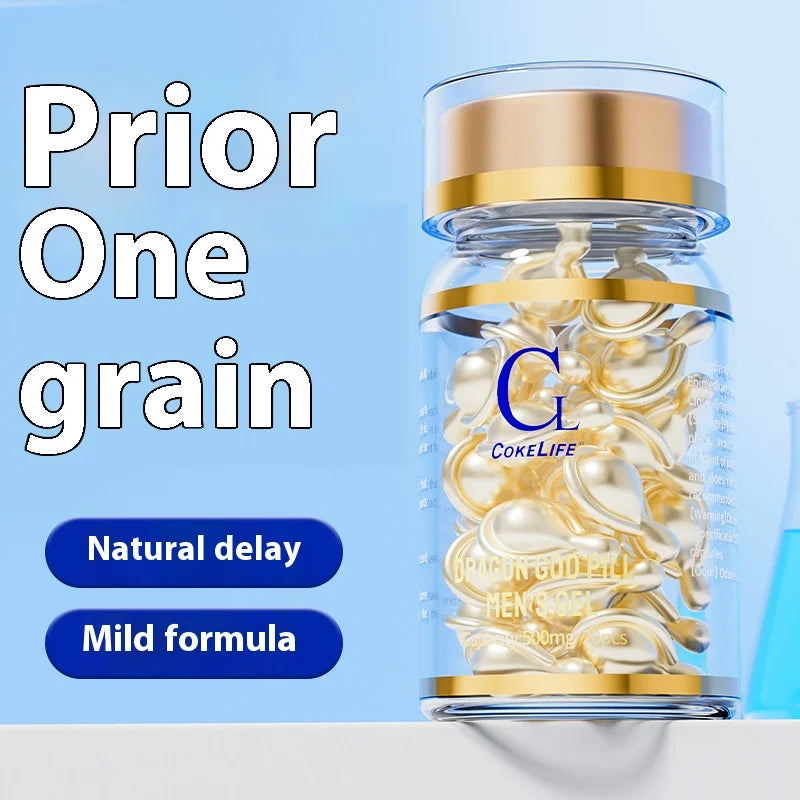 20 Male Delayed Capsules Male Sex Topical Delay Capsule Pleasure Enhancement Adult External Use Men Sex Lube