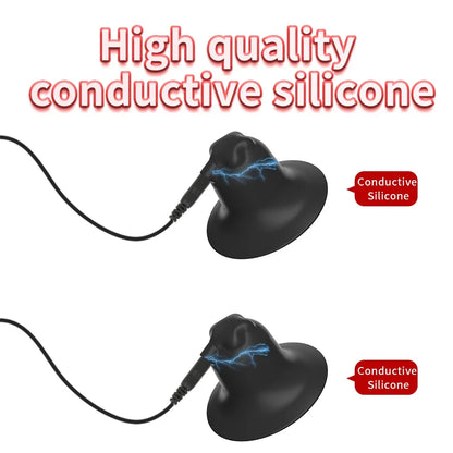 BDSM Electrode Breast Clip Nipple Toy for Women Men Couple Electric Shock Foreplay Flirting Medical Themed Sex Toys for Pleasure