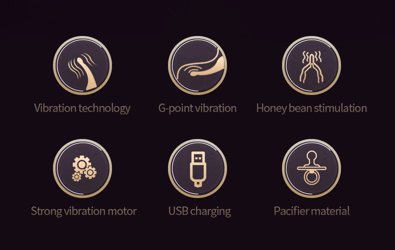G-point Vibrator Used for Female Magnetic Honey Bean Stimulation Vibrator Multi Frequency Ultrasonic Vibration Charging Female V