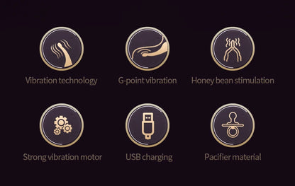G-point Vibrator Used for Female Magnetic Honey Bean Stimulation Vibrator Multi Frequency Ultrasonic Vibration Charging Female V