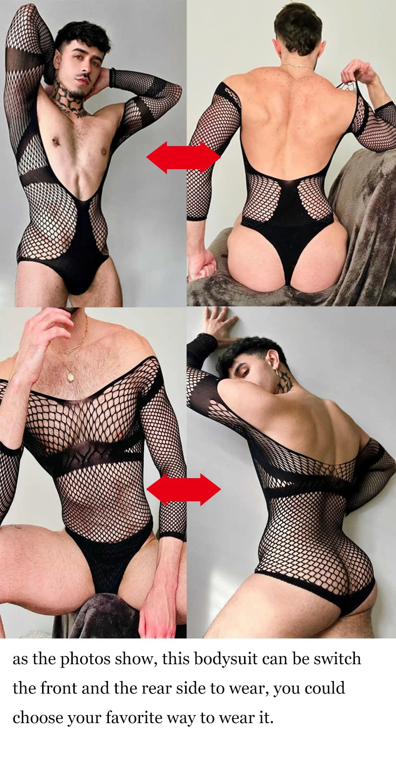 Sexy Lingerie Lace See-Through Transparent Jumpsuits Bodysuits Mesh Bondage Underwear Body Open Underwear Erotic Adult Clothing