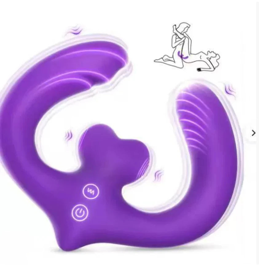 Consolador vibrador de doble punta para punto G, para mujeres y parejas lesbianas, 7 modos, sin tirantes, con control remoto, ideal para adultos.