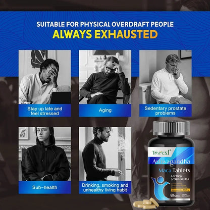 Potenzmittel für Männer, unterstützt die reproduktive Gesundheit, Energizer, Pillen zur Muskelaufbau-Vergrößerung für Männer, Ausdauertabletten