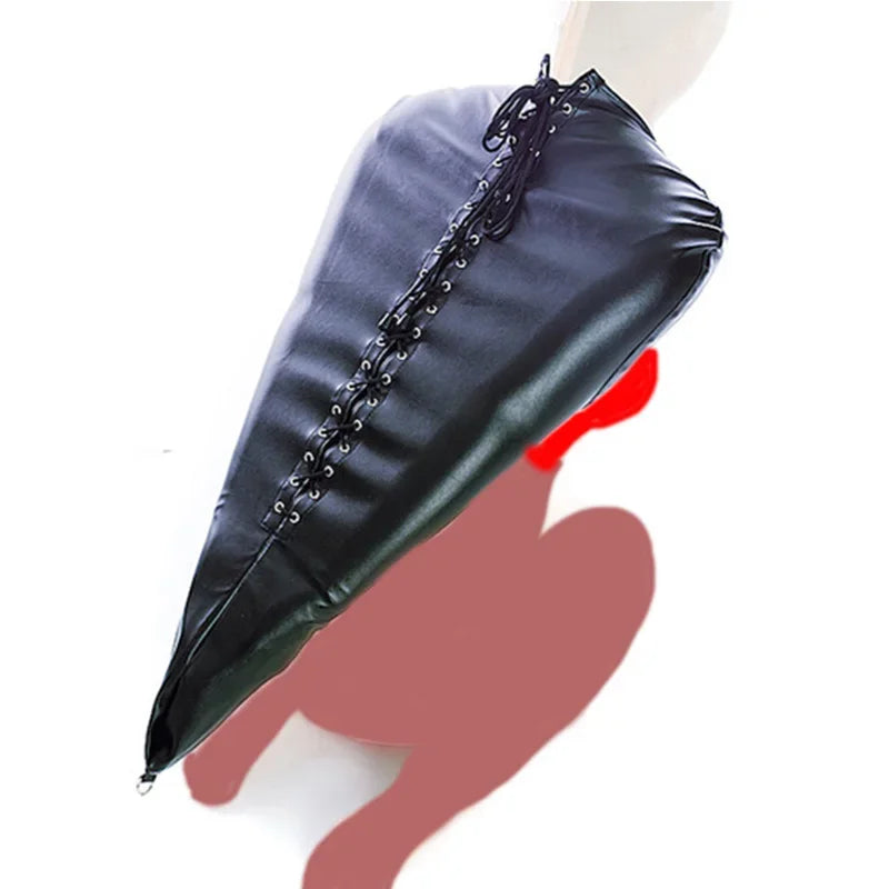 BDSM Zwangsjacke / Armbinder,Leder Deluxe Armbinder Fesseln,Bondage-Handschuhe hinter dem Rücken,Sexspielzeug für Paare Sex Shop