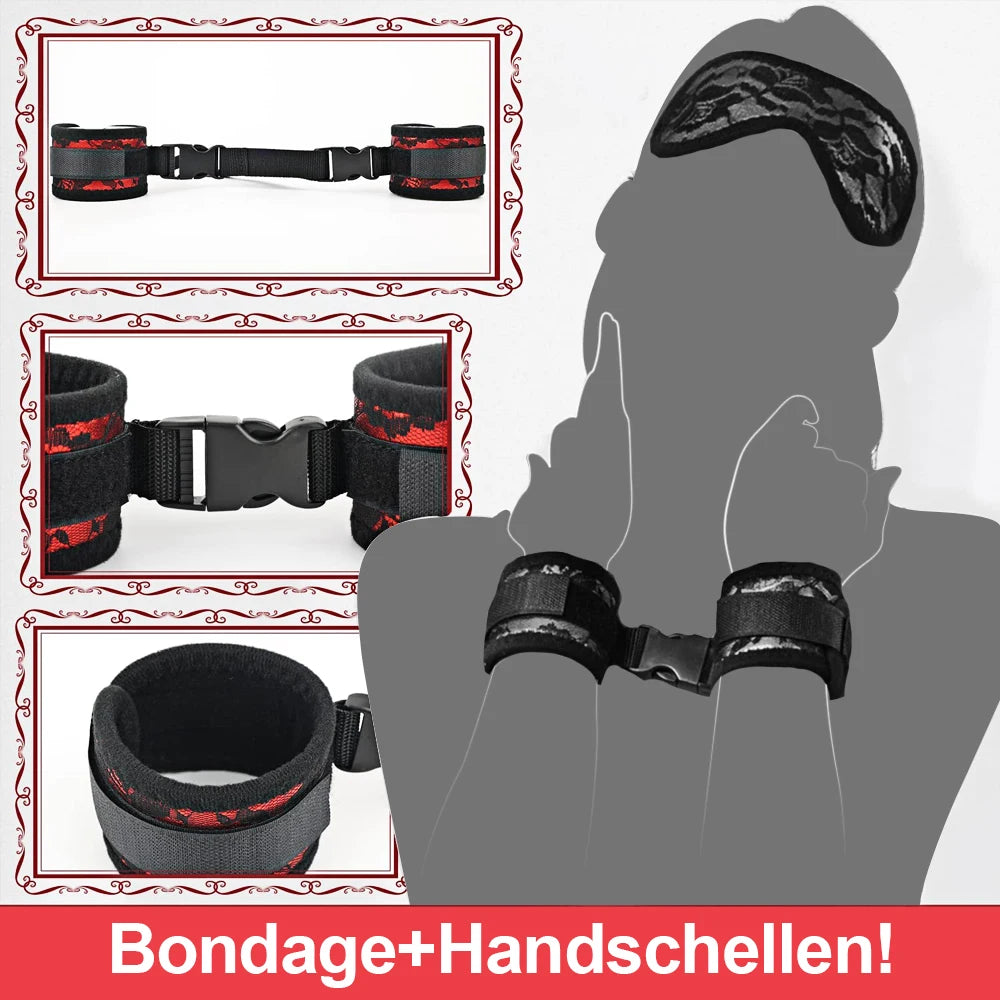 BDSM Adult SM Sex Restraint Handcuffs Slave Tools Bdsm Sexy Wrist To Ankle Cuffs Open Leg Hand Toys Bondage For Couples 18+