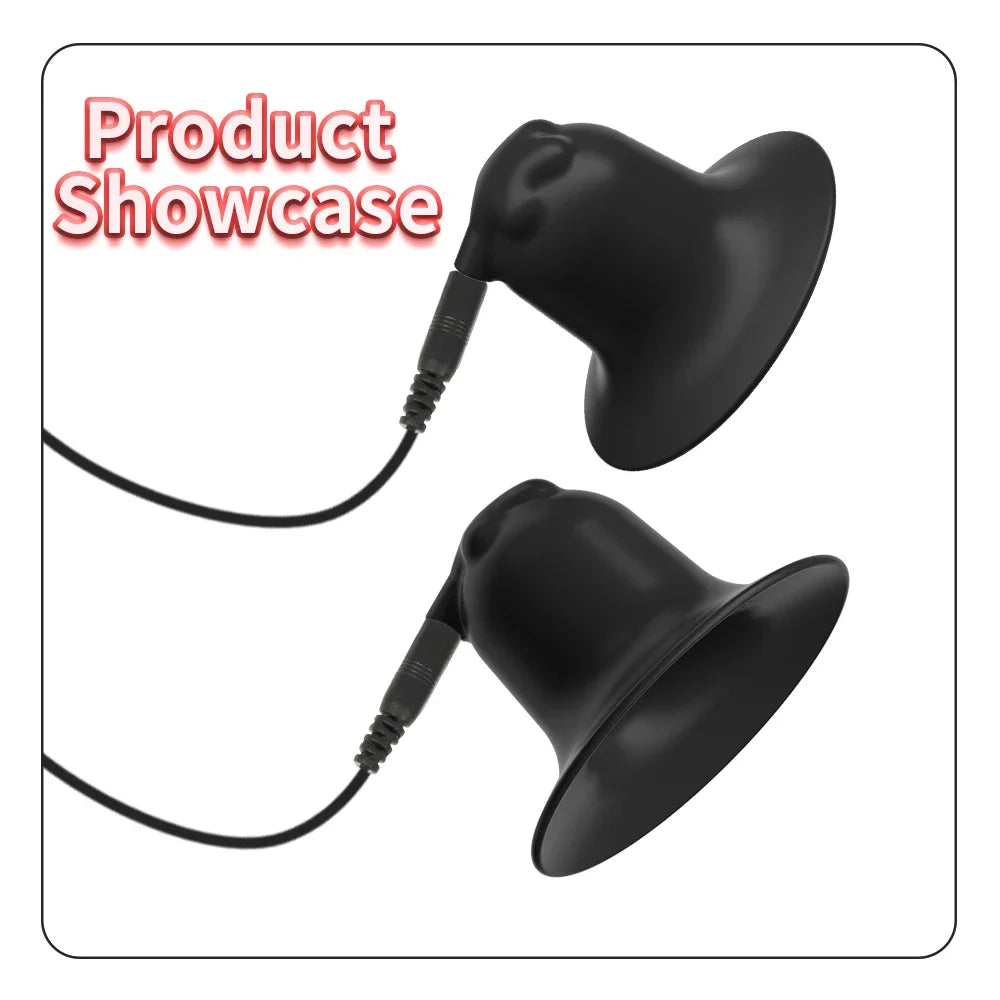 BDSM Electrode Breast Clip Nipple Toy for Women Men Couple Electric Shock Foreplay Flirting Medical Themed Sex Toys for Pleasure