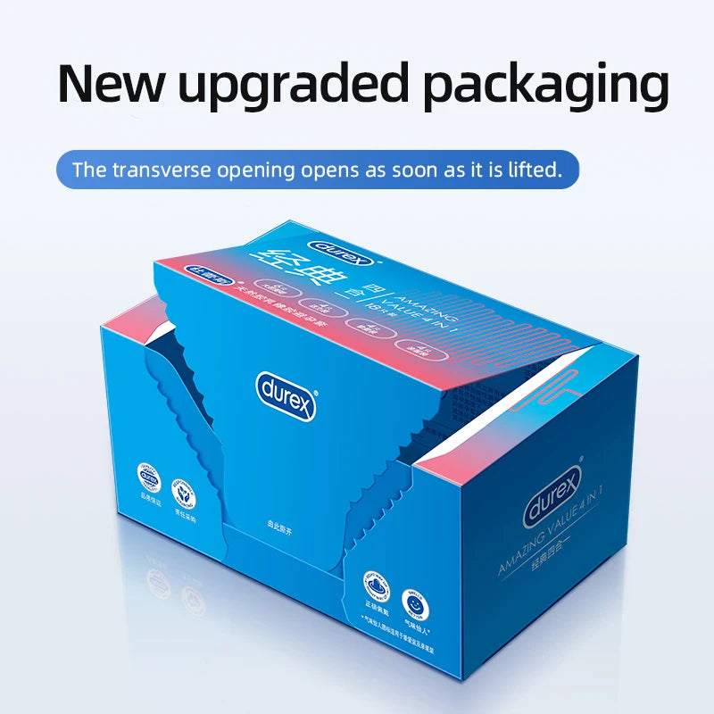 Durex Kondome Gemischte Packung Penishülle Intimartikel Naturlatex Glatt Gleitmittel für Erwachsene Kondome für Männer