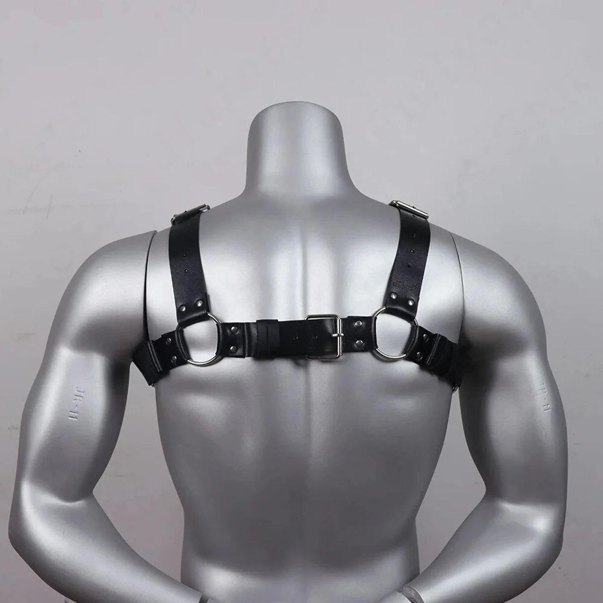 Harness Für Männer Gay BDSM Pu Leder Verstellbare Nieten Dekor BDSM Kleidung Fetisch Kleidung Erotisches Kostüm Bondage Dessous