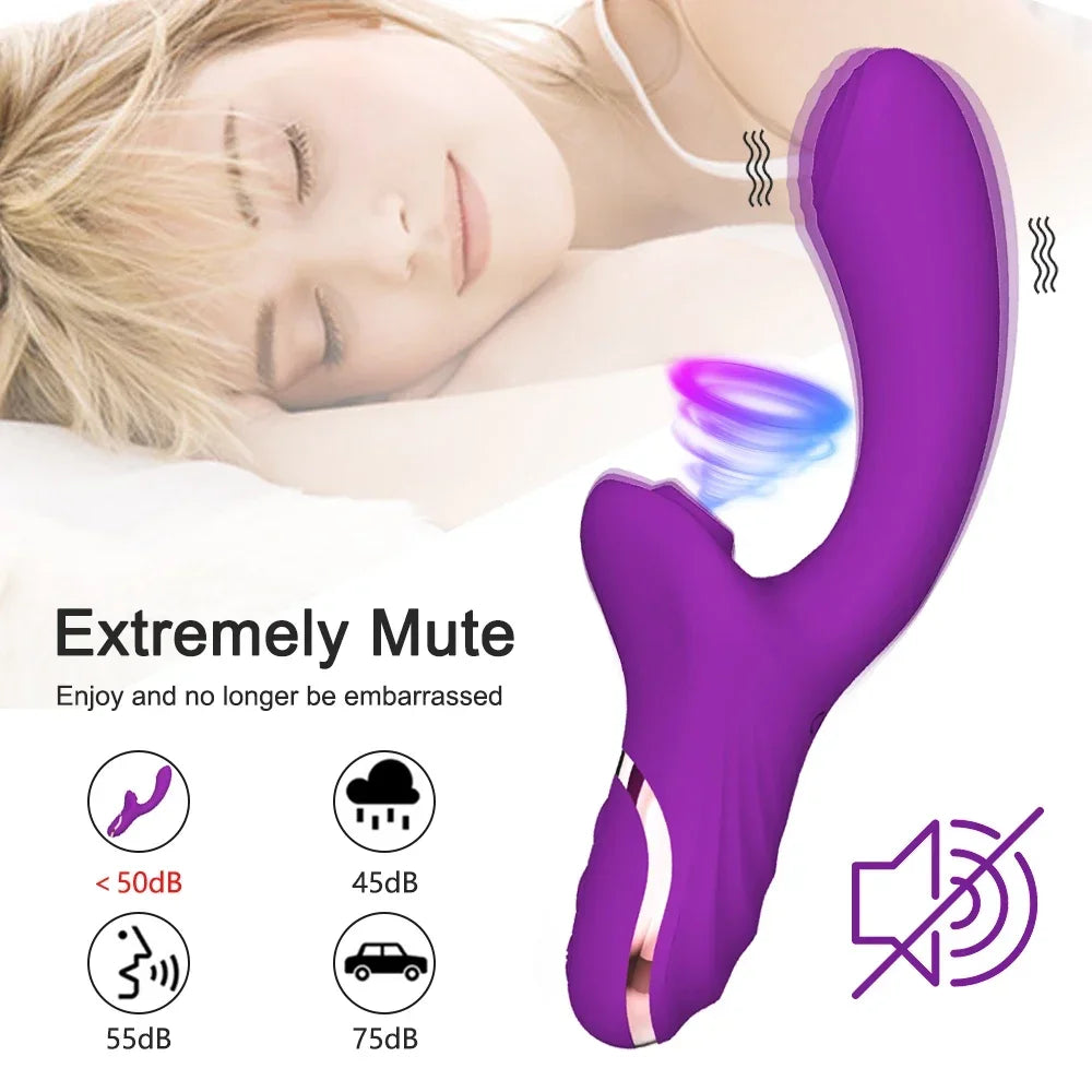Female Powerful Vibrator 10 Frequency Vibration Clitoris Vacuum Stimulation Vagina Penetration Masturbation Orgasm Sex Toys