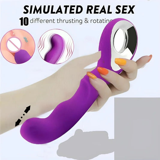 Vibrador de doble motor de 10 frecuencias para mujeres, consolador anal, vaginal y clítoris, masturbador para adultos, tienda erótica, juguetes sexuales con vibración.