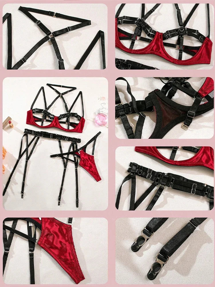 BDSM Bondage Belt Sex Toys Slave Obedience Exposed Bandage Gear Fetish Leather Sponge Adult Restrain Adjustable Sexy Accessories