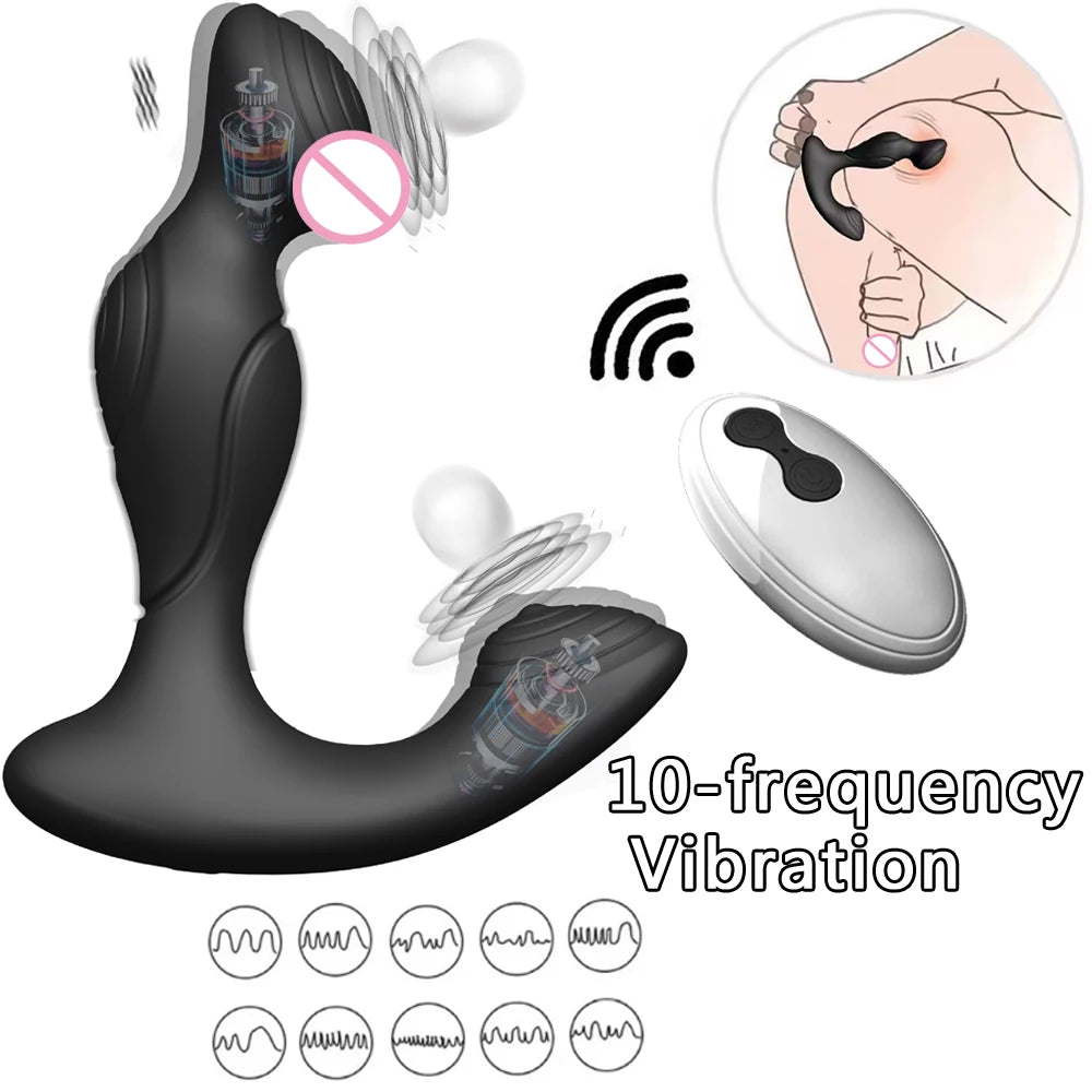 Sexspielzeug Analvibratoren Masturbationswerkzeuge für Männer Gay Sex Vibration Finger Prostatamassagegerät Stimulator Anus Butt Plug Erwachsene