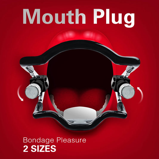 BDSM Stainless Steel Adjustable Mouth Plug Restraint Blowjob Gag Mouth bondage Slave Deep Throat Gags Adult Sex Toys for Couples