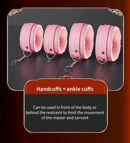 BDSM Adjustable Straps Bed Restraints Sex Bondage Kit For Couple Handcuffs Ankle Cuffs With Bondage Set SM Adult Games Sex Toys