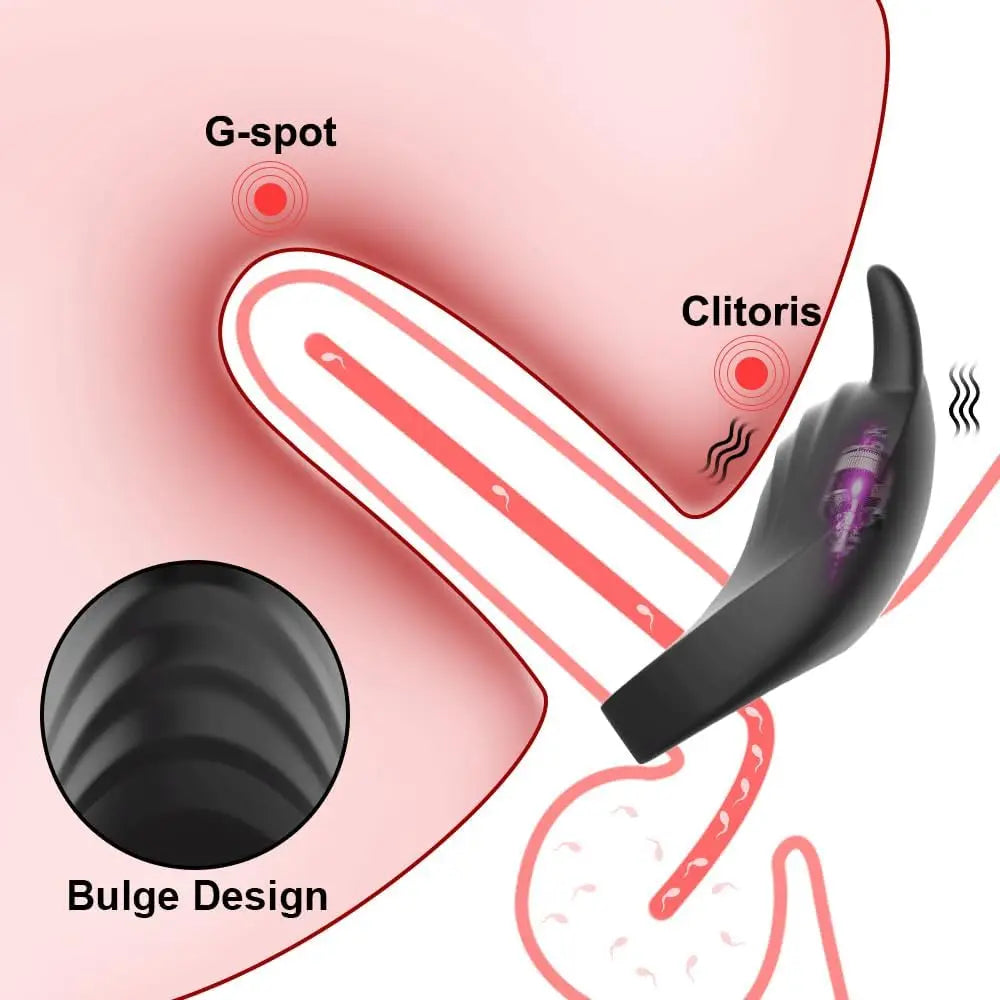 Vibrating Cock Ring Adjustable Couple Vibrator Male Penis Masturbator Clitoris Stimulation Vibe Ejaculation Delay Cock Ring