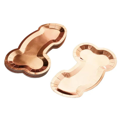 25Pcs Penis Paper Plates Funny Tableware Bachelorette Shower Gift Accessories Night Hen Bridal Wedding Party Supplies Party H0X8