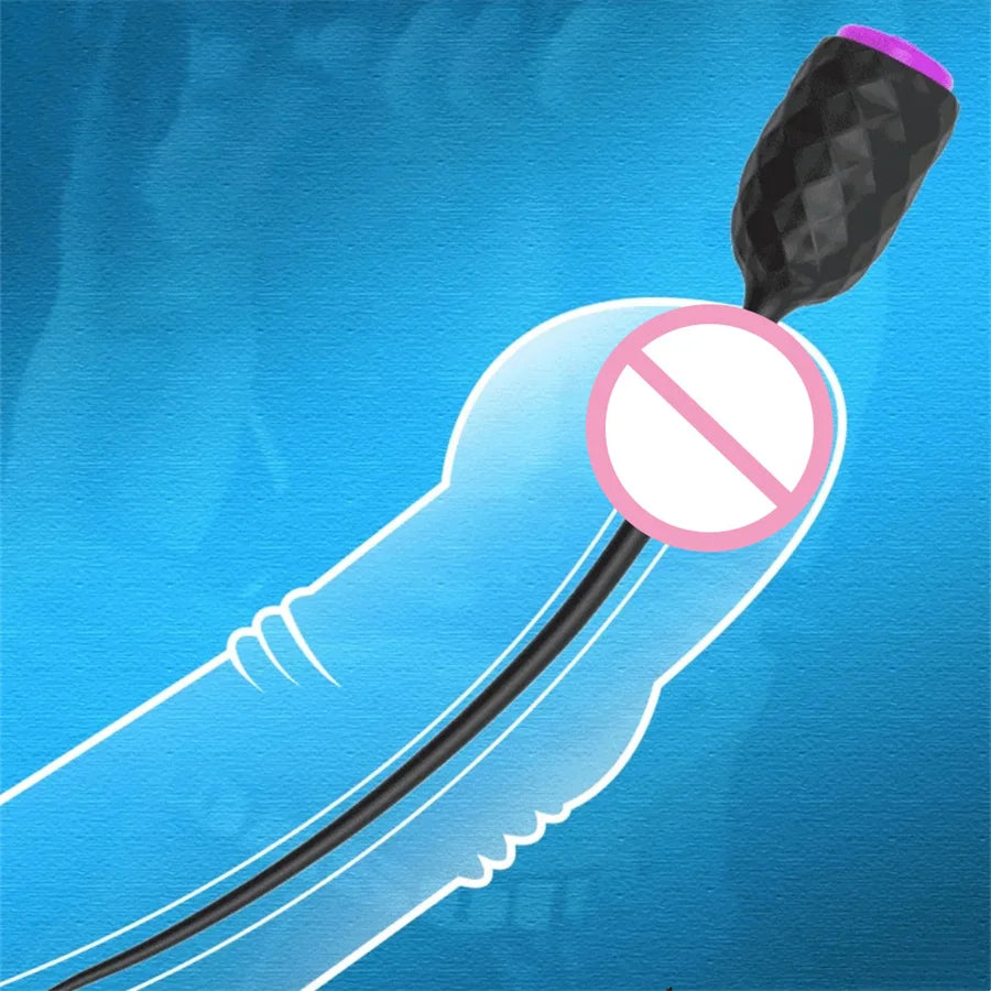 Long Urethral Catheter Vibrator Urethra Sound Dilator Penis Plug Vibrating Male Masturbator Prostate Massager Sex Toys For Men