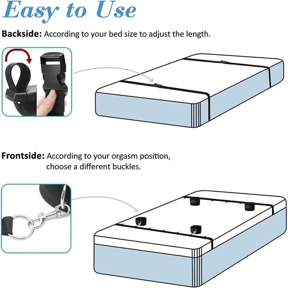 BDSM Set Spielzeug Sex Handschellen für Paare Erwachsene Kit Bdsm Peitsche Anal Plug Vibrator Augenbinde Strapon Bett Bondage Sexuelle Handschellen Sexy