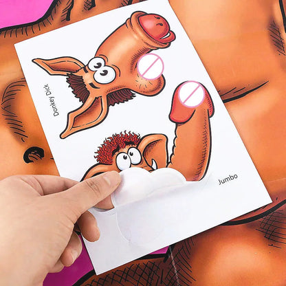 Bachelorette Party Game Funny Paper Poster Hunk Dick Photo Props Bride To Be Hen Night Party Supplies Bridal Shower Wedding Gift