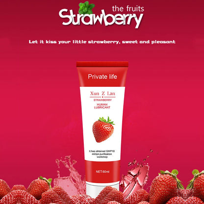 Sex Lubricant Lubricant for Sex Strawberry Flavor Lube Water Based Lubricant Oral Sex Anal Sex Masturbation Vagina Orgasm Gel