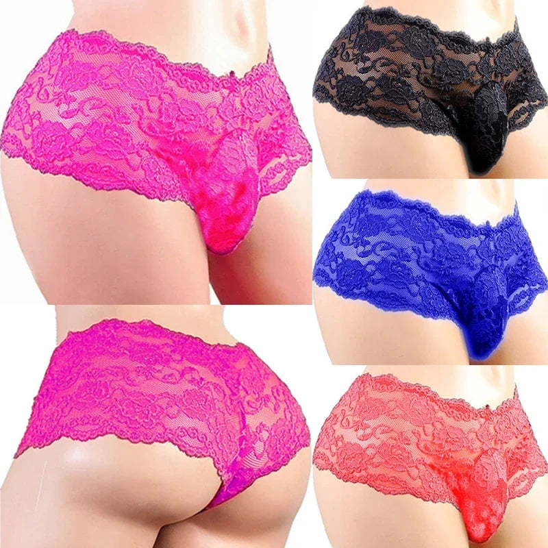 Lencería sexy, bragas sexys, ropa interior para hombre, tallas grandes, encaje, sissy, suspensorio transpirable, calzoncillos, tangas, ropa interior porno.