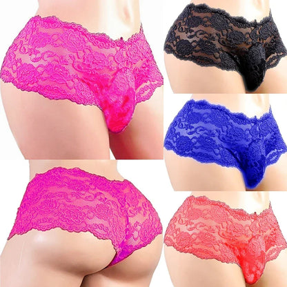 Lencería sexy, bragas sexys, ropa interior para hombre, tallas grandes, encaje, sissy, suspensorio transpirable, calzoncillos, tangas, ropa interior porno.