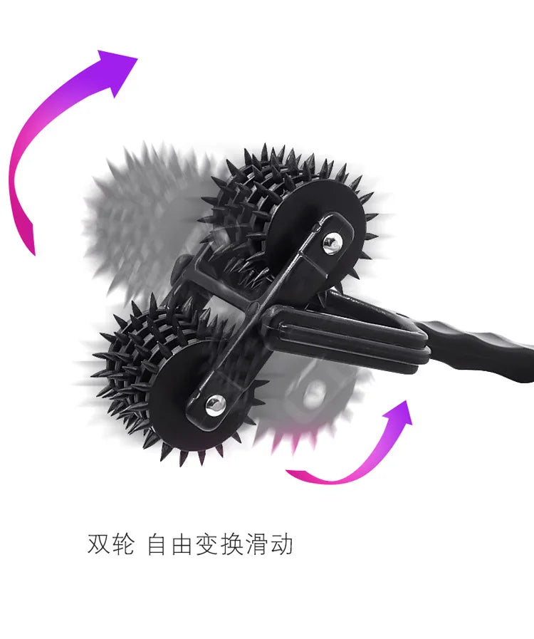 Juegos para adultos BDSM, fetiches, masaje corporal, pezones y labios, estimulador, juguetes sexuales para parejas, rueda dentada, rodillo, herramientas eróticas para coquetear.