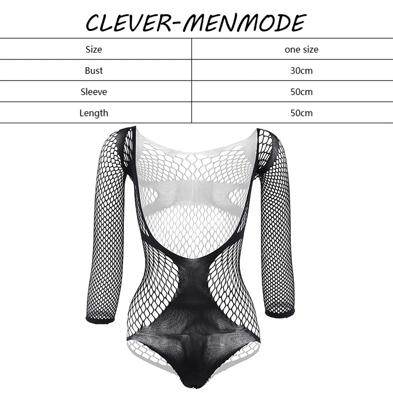 Sexy Lingerie Lace See-Through Transparent Jumpsuits Bodysuits Mesh Bondage Underwear Body Open Underwear Erotic Adult Clothing