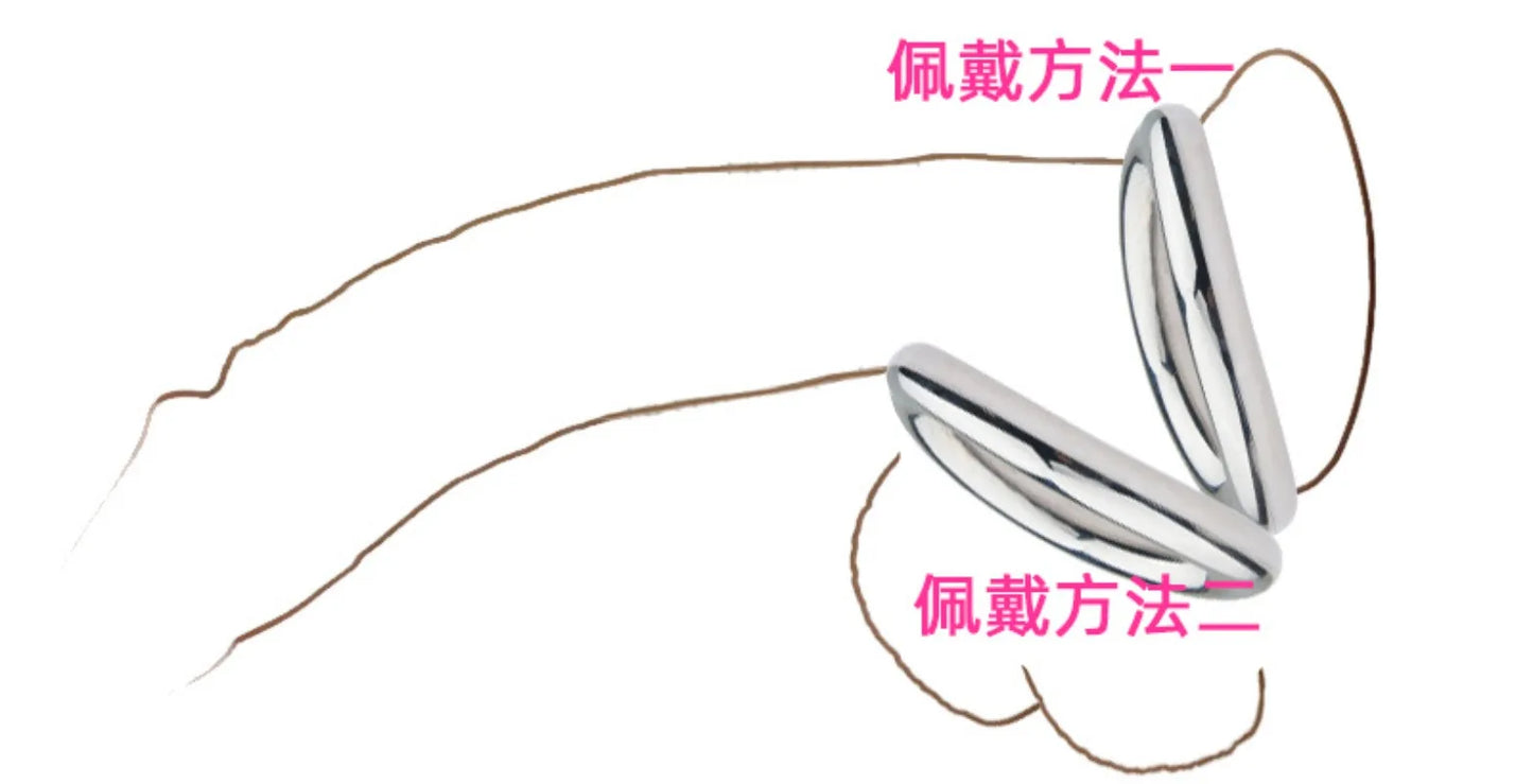 Sex Toys for Men Delay Ejaculation Metal Scrotum Stretcher Erotic Penis Bondage Lock Cock Ring Stainless Steel