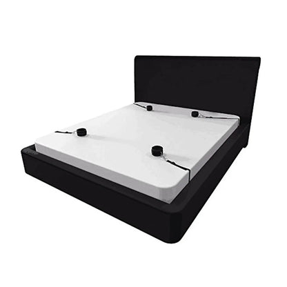 BDSM Bondage Restraint Set for Couples – Adjustable Handcuffs & Ankle Cuffs with Bed Straps,Soft SM Cuffs for Erotic Adult Games