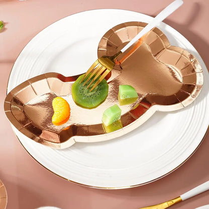 25Pcs Penis Paper Plates Funny Tableware Bachelorette Shower Gift Accessories Night Hen Bridal Wedding Party Supplies Party H0X8