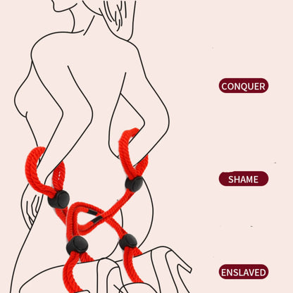 Esposas sexuales BDSM, ataduras de manos, grilletes eróticos, cuerdas sexuales, esclavitud, sexope, esposas de tobillo, esposas para la espalda, juguete fácil de usar