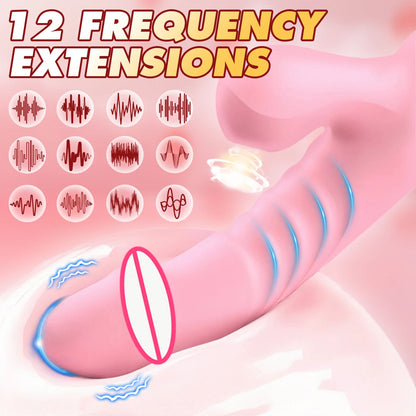 Vibrator For Women Licking sucking Clitoris Stimulator G-Spot Vagina Massager Stretching Swinging Dildo Female Sucker Sex Toys