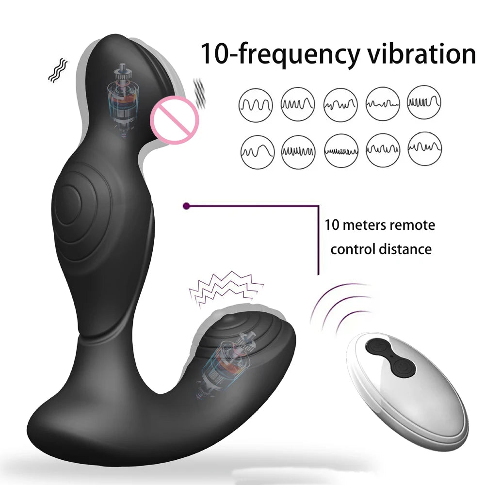 Sexspielzeug Analvibratoren Masturbationswerkzeuge für Männer Gay Sex Vibration Finger Prostatamassagegerät Stimulator Anus Butt Plug Erwachsene