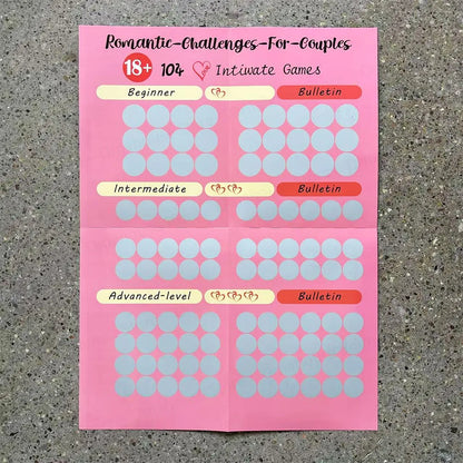 Couples Intimacy Challenge Advanced Edition !104 Intimate Scratchable Surprise Posters for Couples!