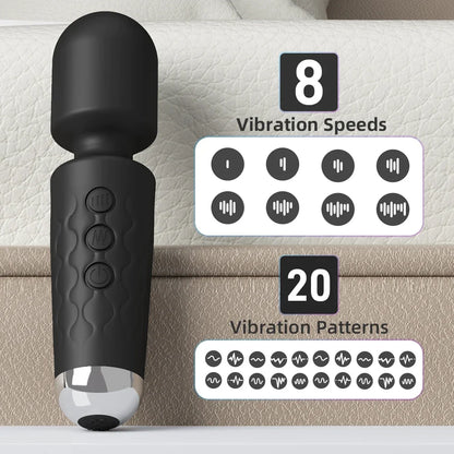 20 Speeds Powerful AV Vibrator for Women Nipple G spot Clitoris Stimulator Magic-Wand Dildo Female Masturbation Adult Sex Toys