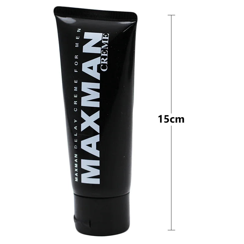 Maxman Max - Aceite para agrandar el pene, crema para aumentar el tamaño del pene, crema sexual para hombres, productos sexuales, 50 g