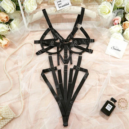 Sexy Lingerie Sexy Bondage Erotic Bodysuit Women Halter Exposed Hot Sensual Body