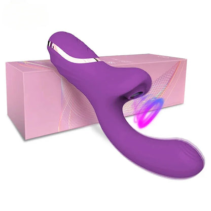 Female Powerful Vibrator 10 Frequency Vibration Clitoris Vacuum Stimulation Vagina Penetration Masturbation Orgasm Sex Toys