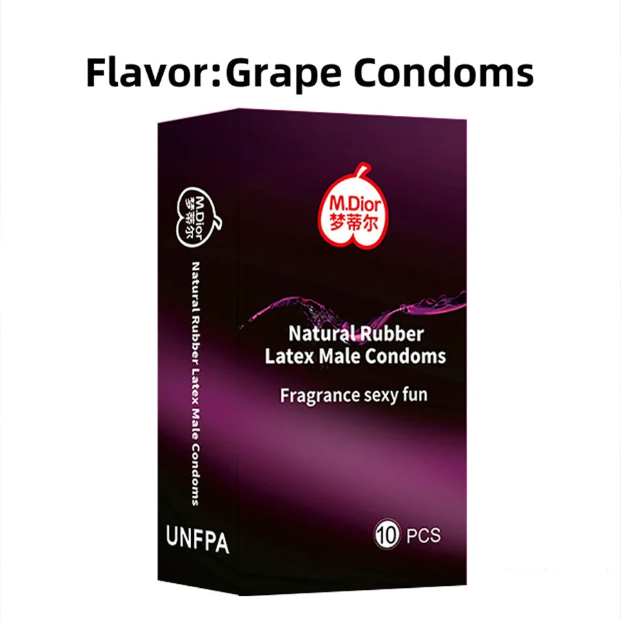 10 Stück Kondome für Männer, Premium-Kondome aus geschmiertem Naturkautschuklatex zur Empfängnisverhütung und zum Schutz vor Geschlechtsverkehr, ultradünne Kondome für Männer
