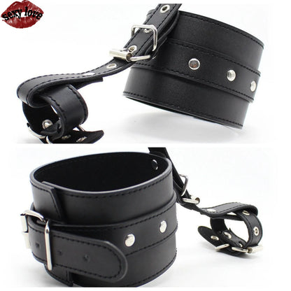 BDSM Erwachsene Männer und Frauen SM Training Handschellen Sex Bindung Requisiten Bindung Paar Flirten Zehen Leder Set Erwachsene