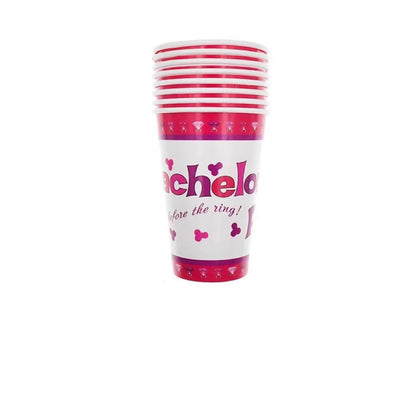 Bachelorette Party Accessories Rose Pink Funny Penis Table Decorations Dick Straw Plate Cups Wedding Favor Ideas Gift for Guest