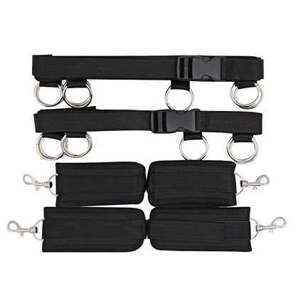BDSM Adult SM Sex Restraint Handcuffs Slave Tools Bdsm Sexy Wrist To Ankle Cuffs Open Leg Hand Toys Bondage For Couples 18+