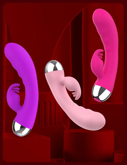 Vibrator mit 12 Vibrationsmodi für Frauen | Dualer Klitoris- und G-Punkt-Stimulator | Wasserdichtes Sexspielzeug für Frauen und Paare | Vergnügen für Erwachsene