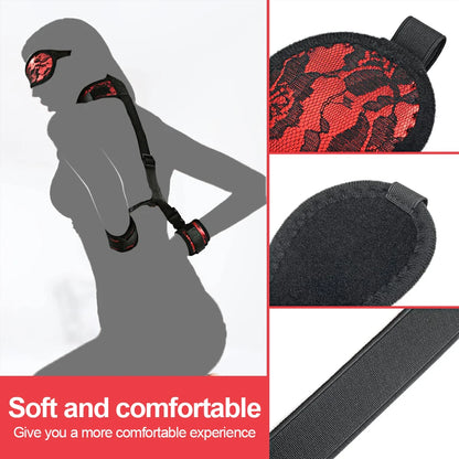 BDSM Adult SM Sex Restraint Handcuffs Slave Tools Bdsm Sexy Wrist To Ankle Cuffs Open Leg Hand Toys Bondage For Couples 18+