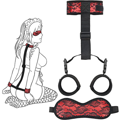 BDSM Adult SM Sex Restraint Handcuffs Slave Tools Bdsm Sexy Wrist To Ankle Cuffs Open Leg Hand Toys Bondage For Couples 18+