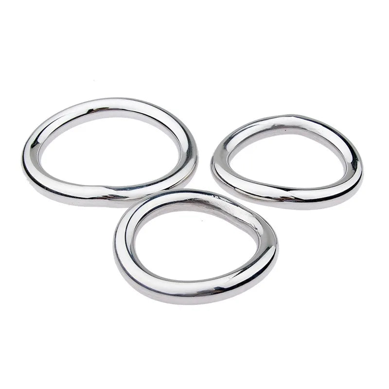 Sex Toys for Men Delay Ejaculation Metal Scrotum Stretcher Erotic Penis Bondage Lock Cock Ring Stainless Steel